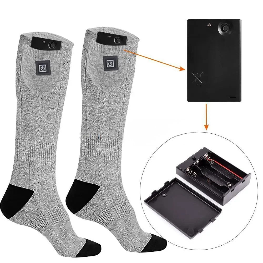 Beheizte Wintersocken mit Batteriefach - nie mehr kalte Zehen