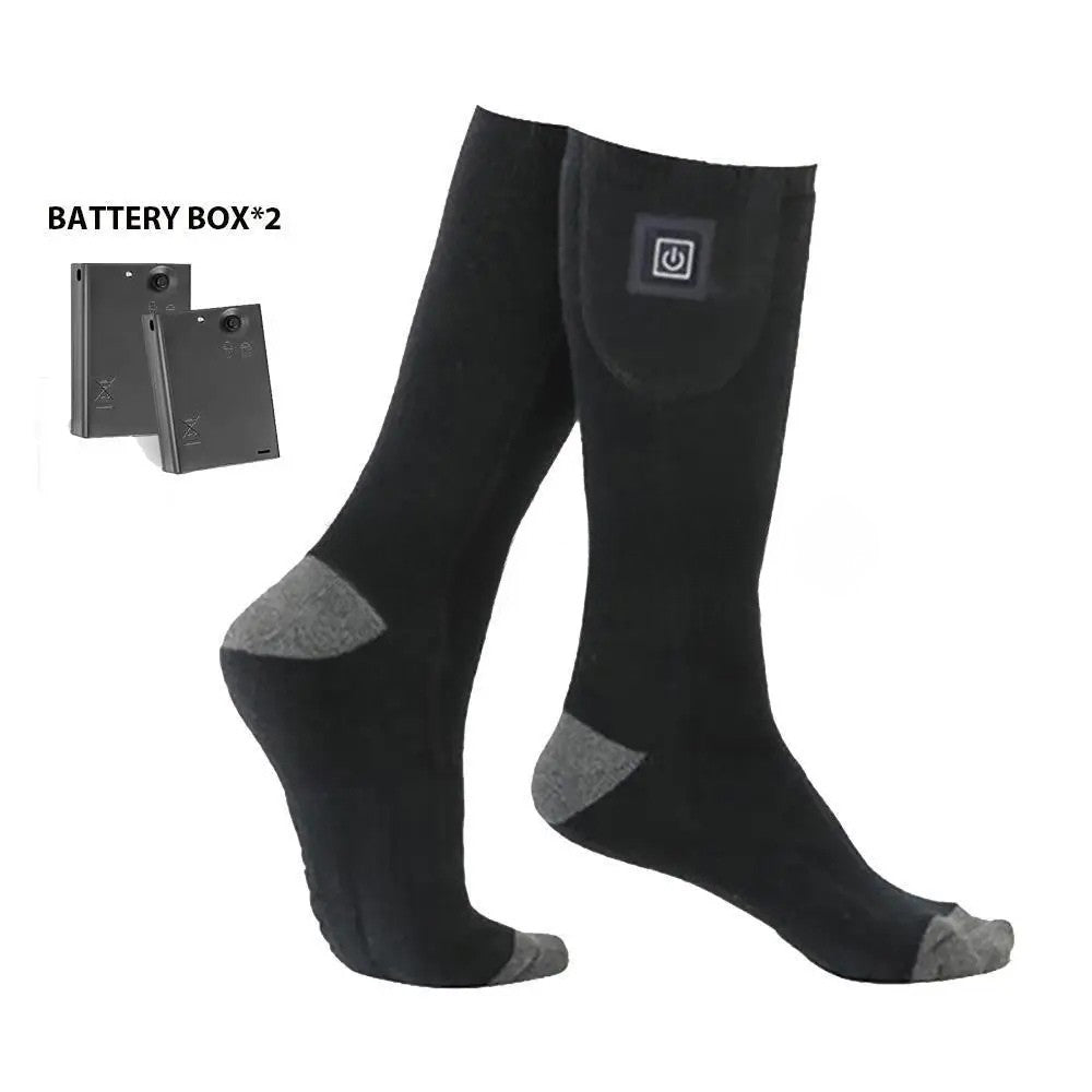 Beheizte Wintersocken mit Batteriefach - nie mehr kalte Zehen
