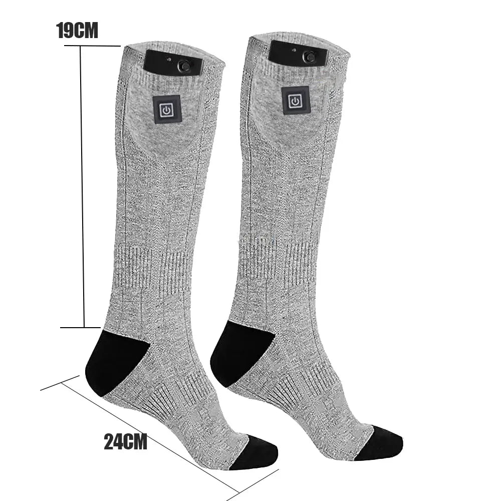 Beheizte Wintersocken mit Batteriefach - nie mehr kalte Zehen