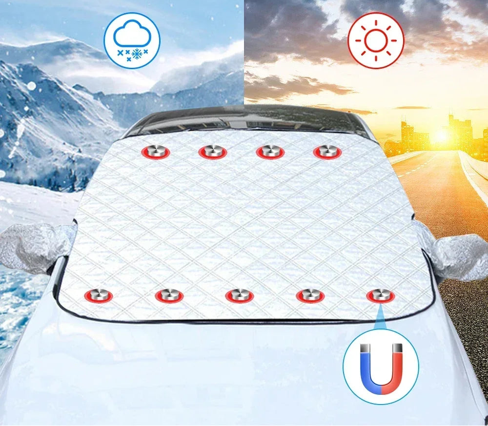 Magnetische Windschutzscheiben Abdeckung - nie mehr Frust beim Eiskratzen
