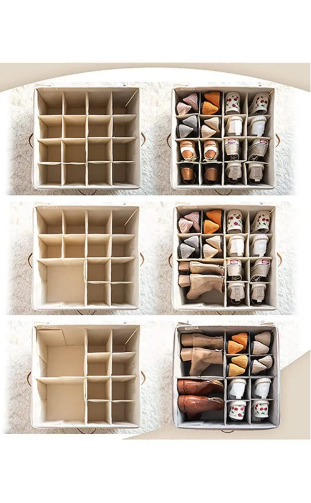 Faltbare Schuhaufbewahrungsbox – staubdichter Organizer für Schuhe und platzsparender Schuhschrank