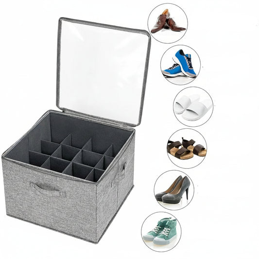 Faltbare Schuhaufbewahrungsbox – staubdichter Organizer für Schuhe und platzsparender Schuhschrank