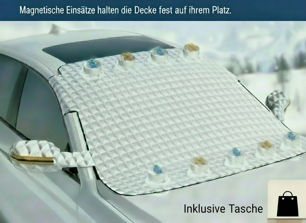 Magnetische Windschutzscheiben Abdeckung - nie mehr Frust beim Eiskratzen